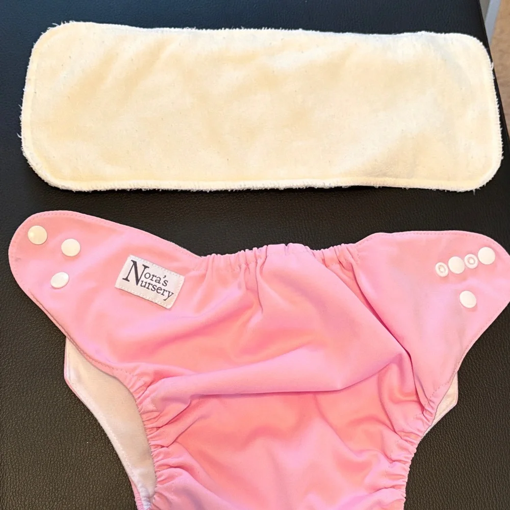 Pink Reusable Cloth Diaper Cover